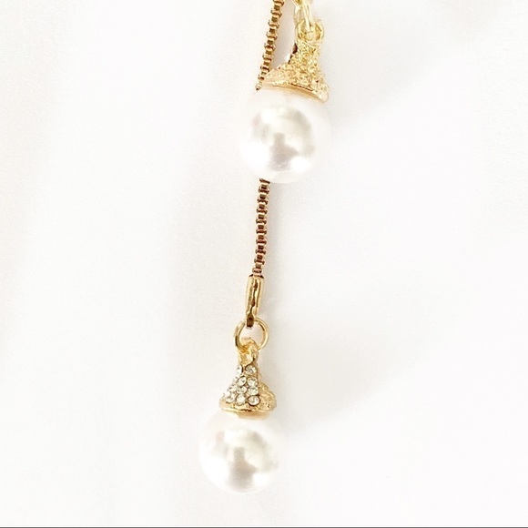 NEW-CRYSTAL Rows Movable/Adjustable/ Pearls Chain - Picture 6 of 8